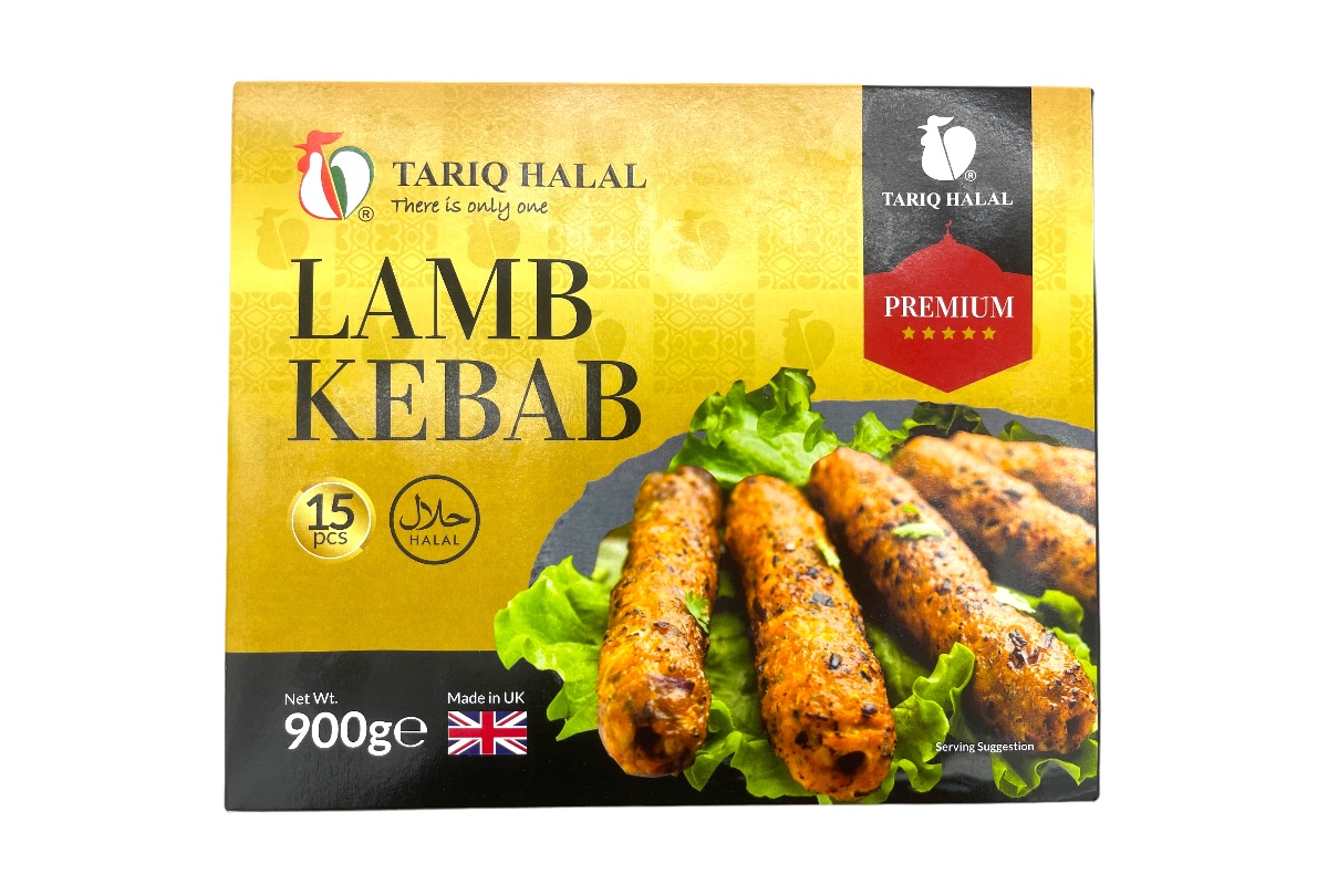 Tariq Halal Premium Lamb Kebab Gold 15pcs 900g