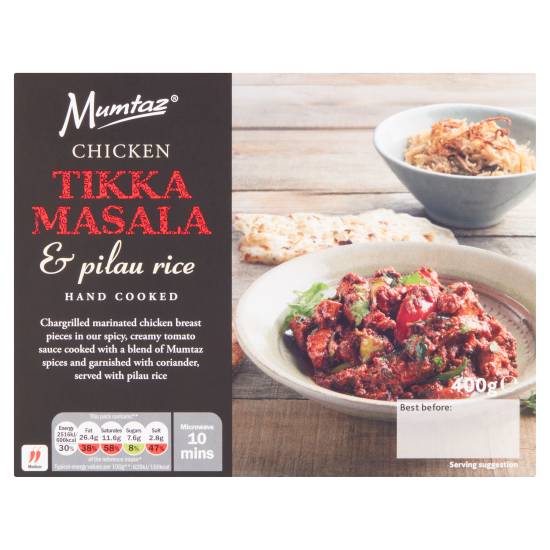Mumtaz Chicken Tikka Masala & Pilau Rice Frozen 400g