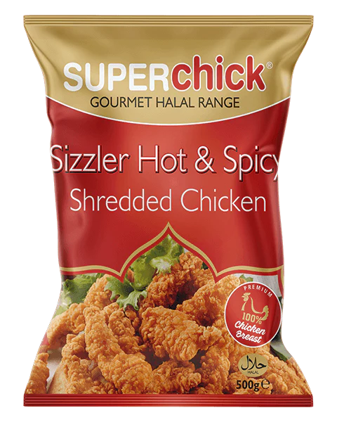 SuperChick Hot & Spicy Shredded Chicken 500g