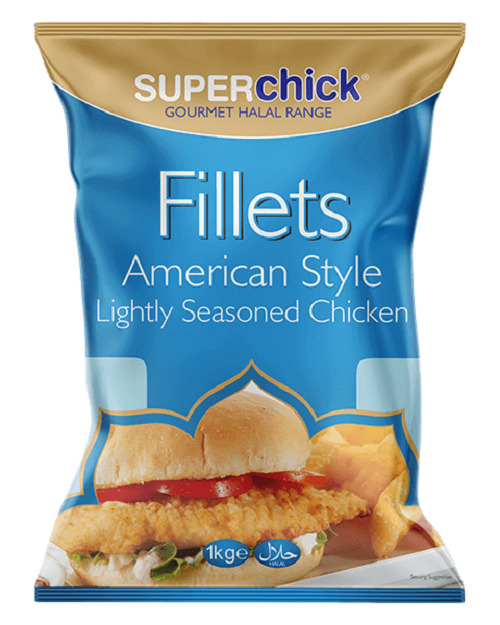SUPERCHICK CHICKEN FILLETS AMERICAN STYLE 1kg