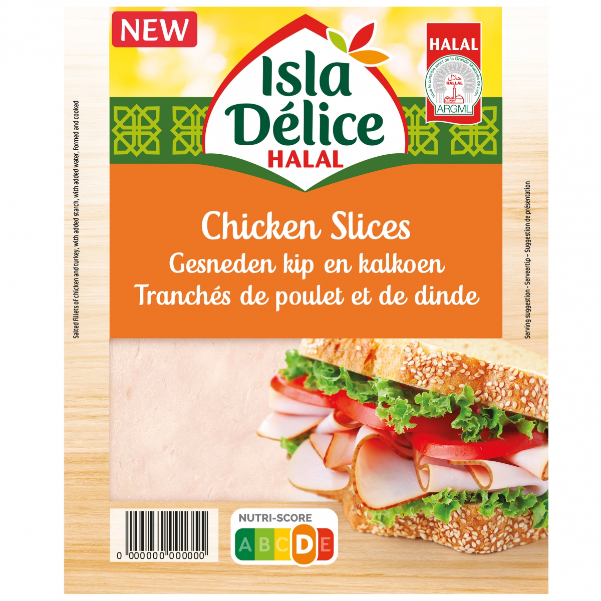 Isla Delice Chicken Slices 4x100g