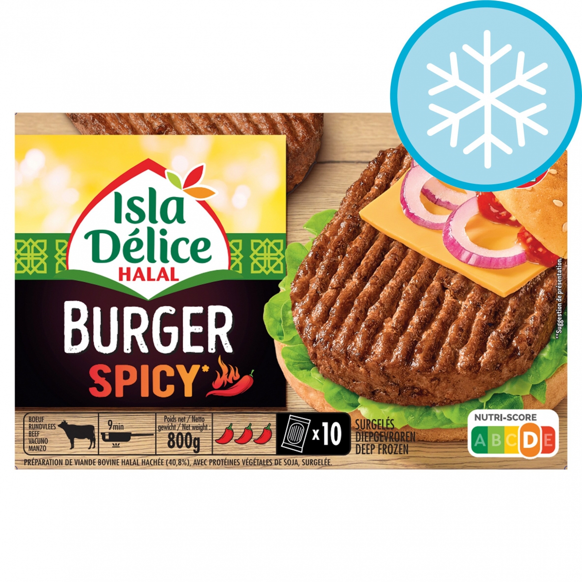 Isla Delice Spicy Beef Burger 800g