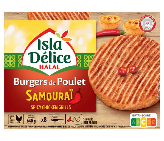 Isla Delice Spicy Chicken Samourai Burger 640g
